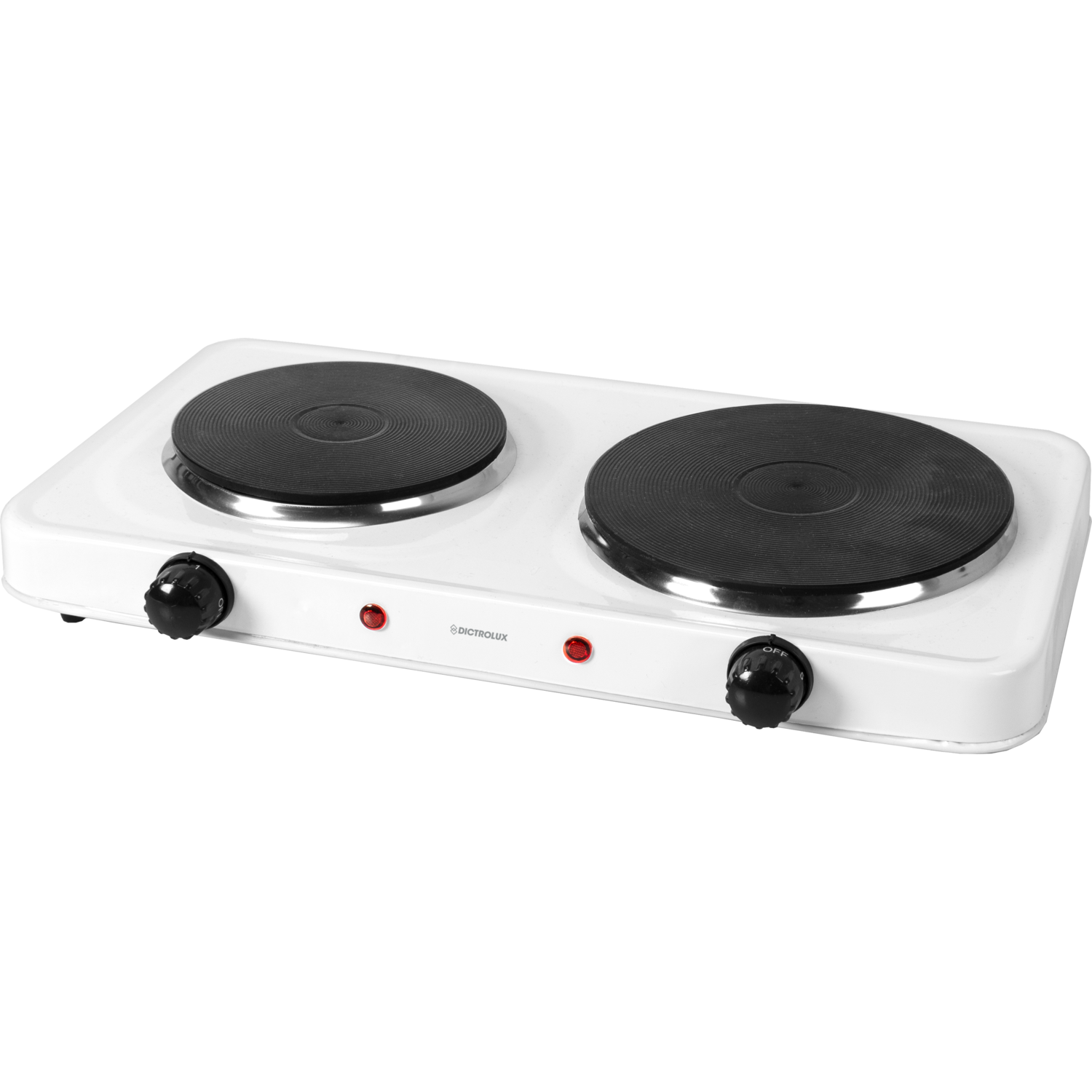 DICTROLUX - Fornello Elettrico con doppia piastra in ghisa 2500 Watt